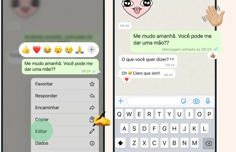 Liberado! WhatsApp passa a permitir editar mensagens depois do envio